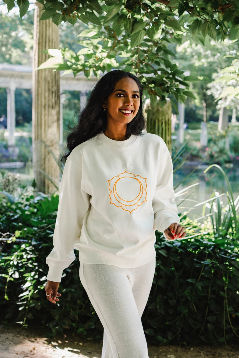 Sweat Unisex Chakra Sacré en Coton Bio