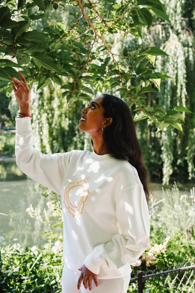 Sweat Unisex Chakra Sacré en Coton Bio