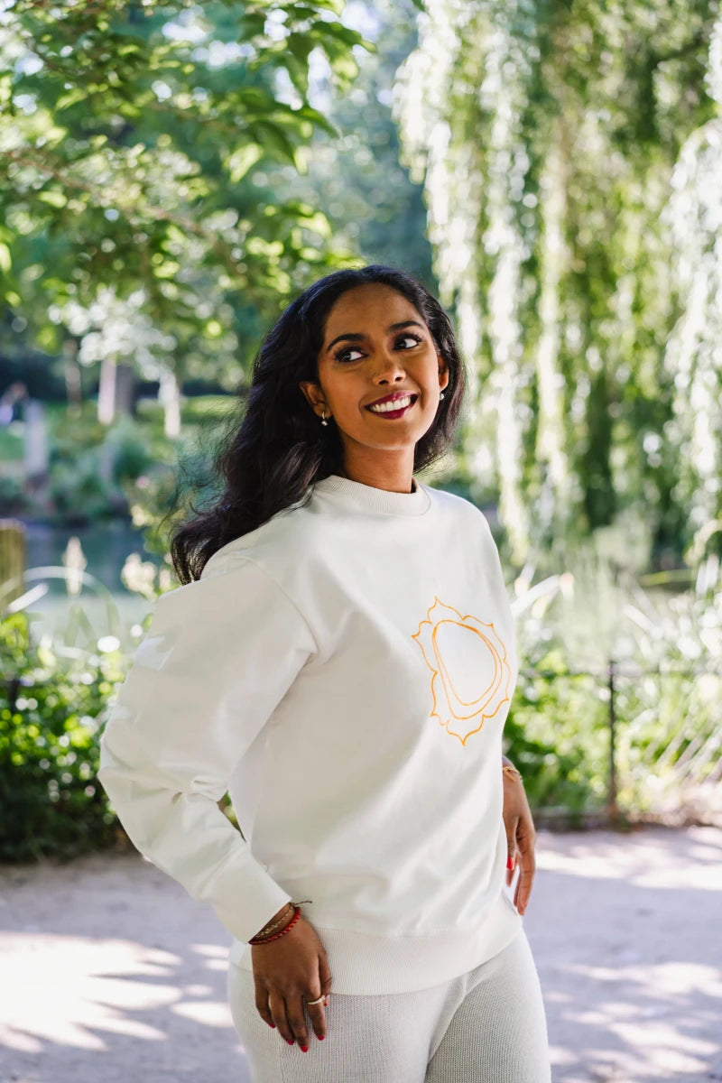 Sweat Unisex Chakra Sacré en Coton Bio