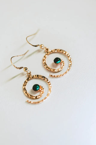 Boucles d'oreilles spirale
