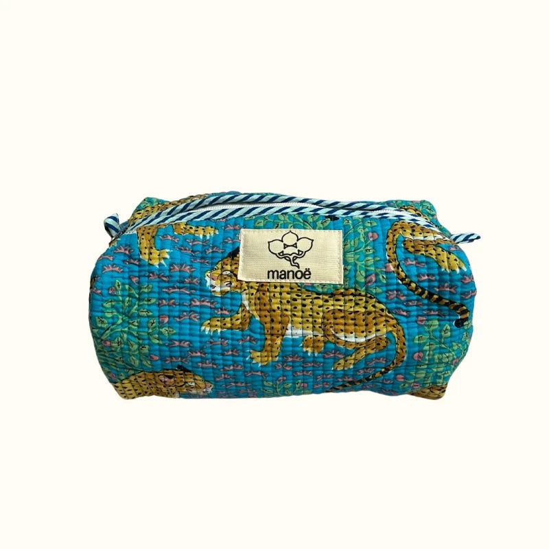 Trousse de toilette "Guépard in the blue"