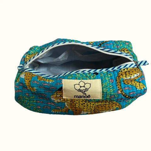 Trousse de toilette "Guépard in the blue"