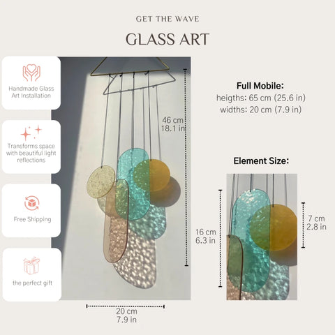 Pastell Wandbehang im Art Déco Stil