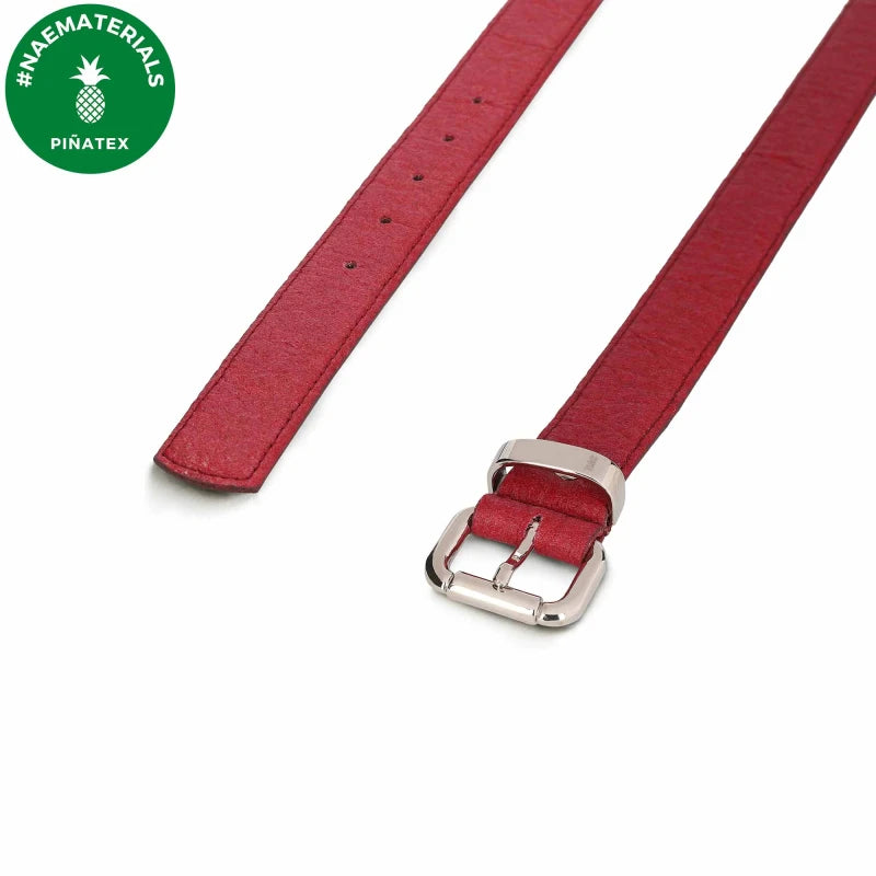 Women's Piñatex® Vegan Belt Ordis Red
