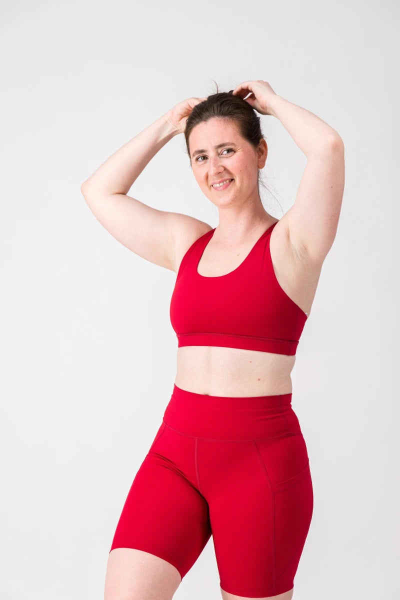 Brassière sport femme PHOENIX "La Lumineuse" – maintien, dos croisé et matière respirante