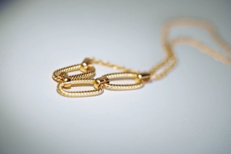 Collier chaîne rectangle