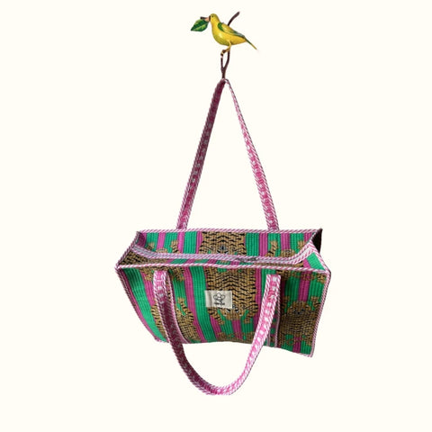 Grand tote bag à Zip  "Lollipop Tiger"