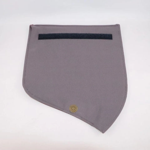 Rabat alter-cuir de raisin bordeaux avec dentelle