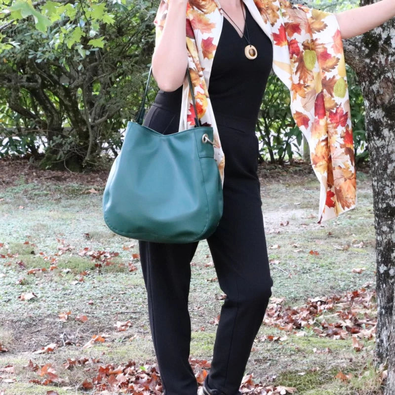 Sac fourre-tout en alter-cuir de raisin