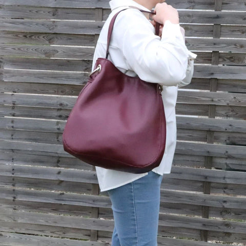 Sac fourre-tout en alter-cuir de raisin