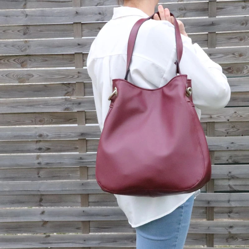 Sac fourre-tout en alter-cuir de raisin