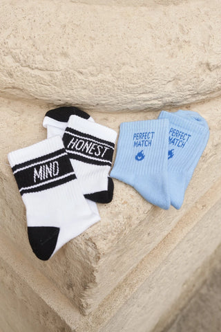 CHAUSSETTES UNISEXES BLEU CLAIR "PERFECT MATCH"