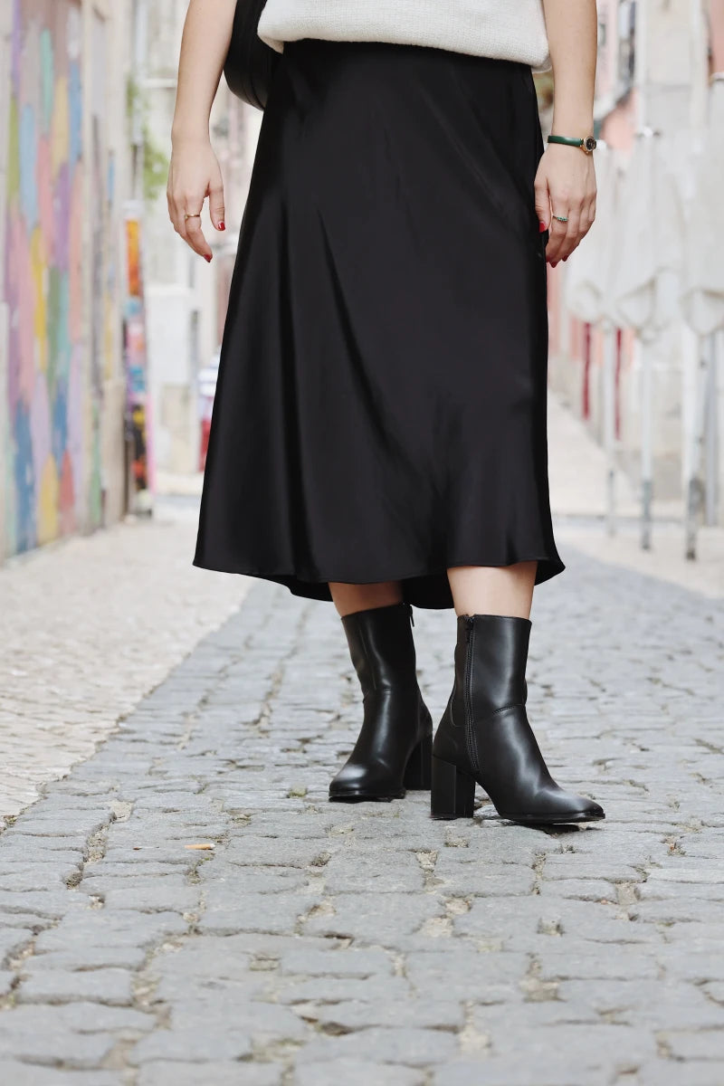 Women's AppleSkin® Vegan Ankle Boots Circe Black