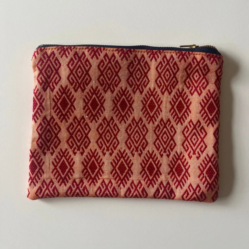 Pochette Kachin orange et rouge