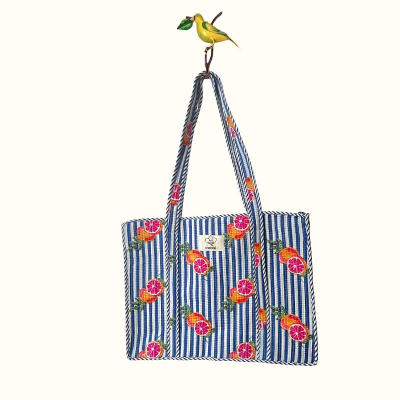 Grand tote bag à Zip  "Blood Orange Breeze 2.0"