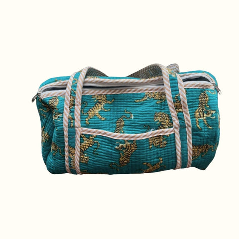Petit sac enfant – "Dancing tiger in the bleu"