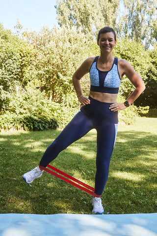 Brassière de sport maintien fort femme – SKIN V3 "Nouvelle Vague en ECONYL® recyclé