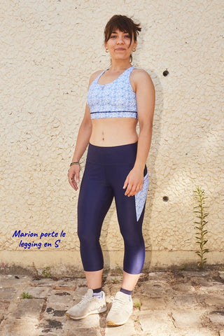 Legging court 3/4 "Nouvelle Vague – technique, confortable et écoresponsable