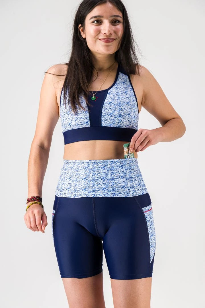 Ceinture de Running femme "Nouvelle Vague" -  pratique respirante et stylée, écoresponsable