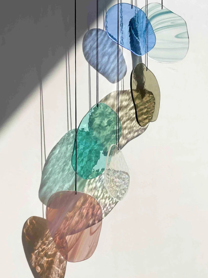 Organic Shapes: Wandkunst aus Glas in Pastellfarben