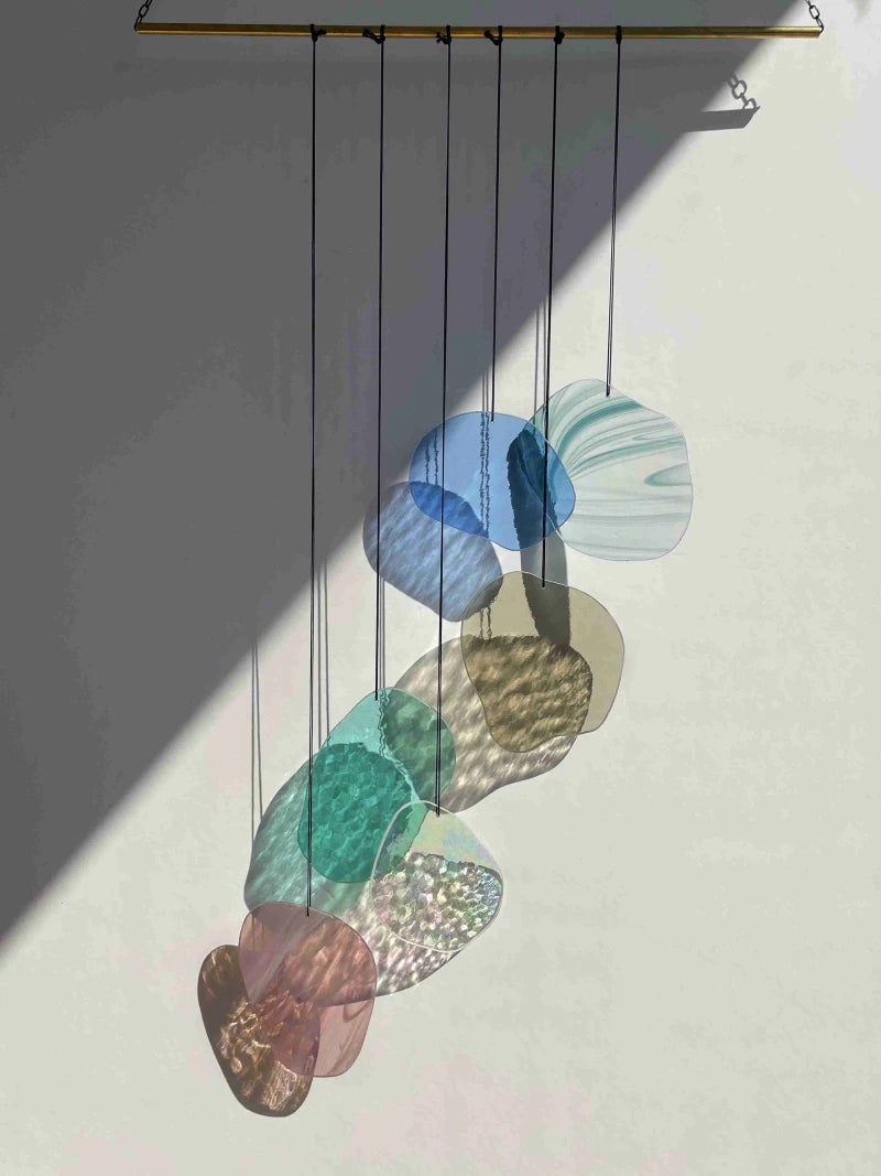 Organic Shapes: Wandkunst aus Glas in Pastellfarben