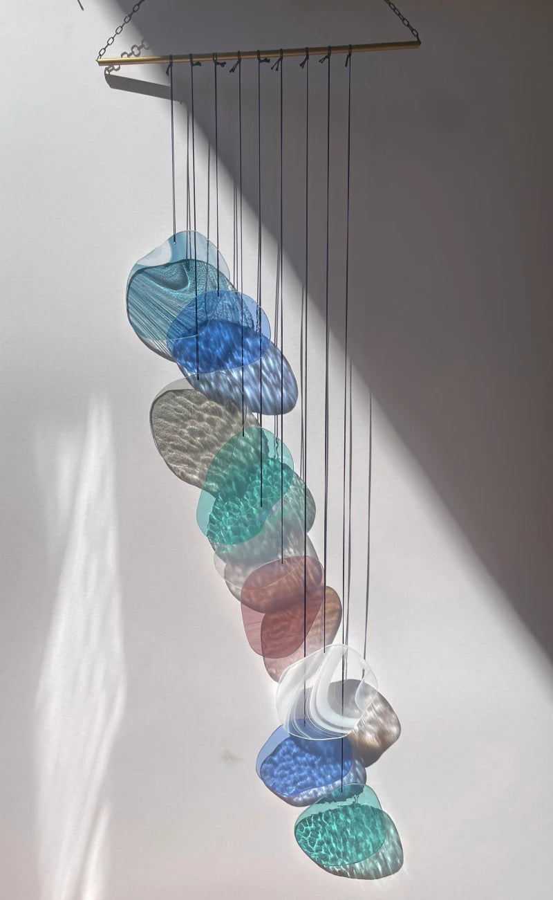 Organic Shapes: Wandkunst aus Glas in Pastellfarben