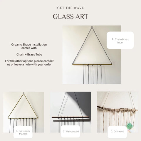 Organic Shapes: Wandkunst aus Glas in Pastellfarben