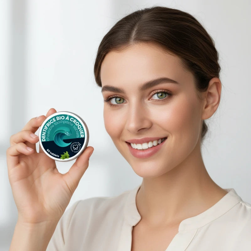 Dentifrice solide en pastilles à croquer - Sans fluor - 1 mois