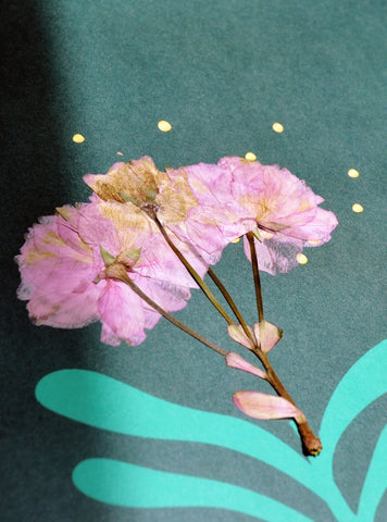 AFFICHE - FLEURS MÊLÉES - VERT