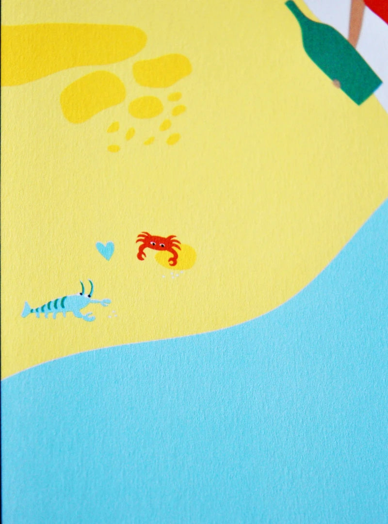 AFFICHE - L'AMOUR À LA PLAGE