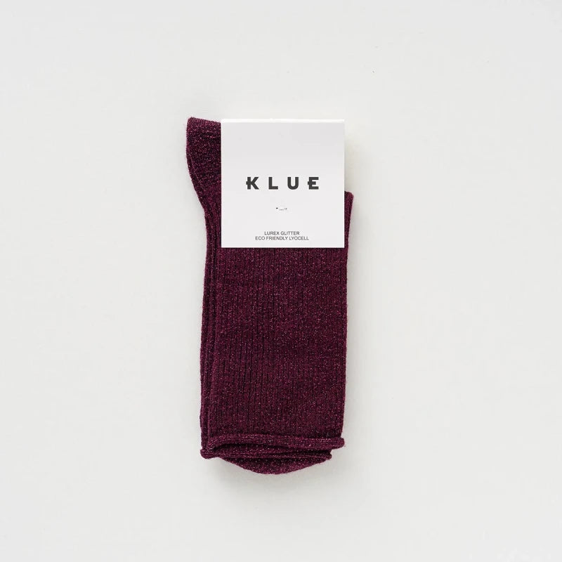Chaussettes lurex à paillettes colorés