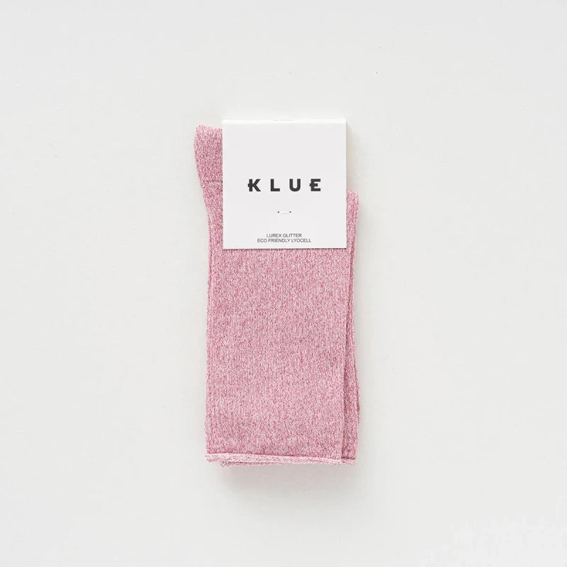 Chaussettes lurex colorés à paillettes en lyocell