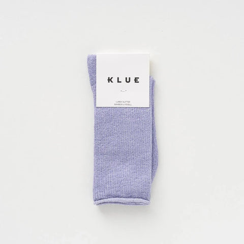 Chaussettes lurex colorés à paillettes en lyocell
