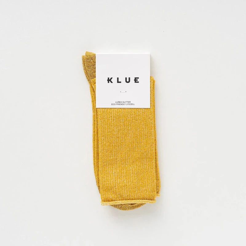 Chaussettes lurex colorés à paillettes en lyocell