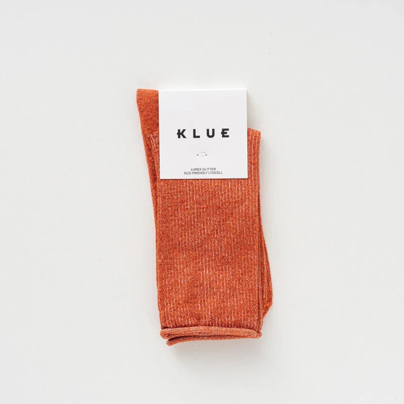 Chaussettes lurex colorés à paillettes en lyocell