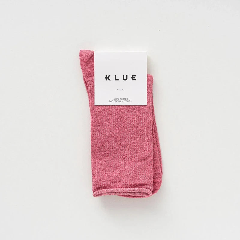 Chaussettes lurex colorés à paillettes en lyocell
