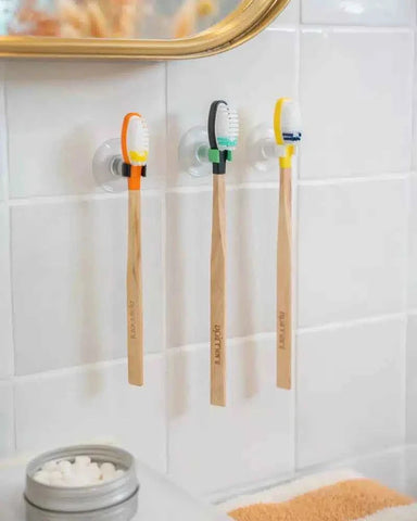 Porte-brosse à dents ventouses - Clips à l'unité