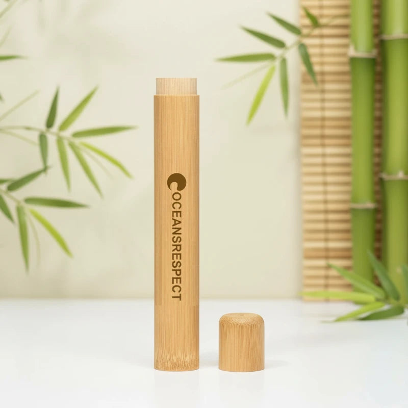 Étui de voyage en bambou (pour brosse à dents)