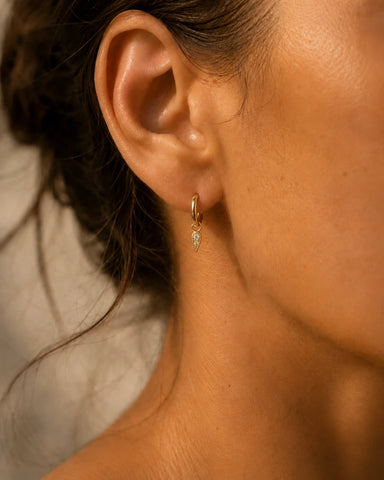 Boucle d’Oreille Mini Spike – Dorée et Argent