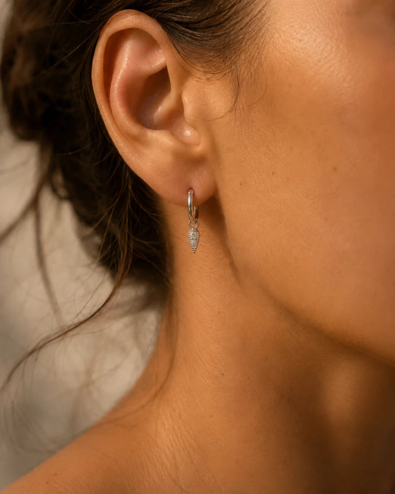 Boucle d’Oreille Mini Spike – Dorée et Argent