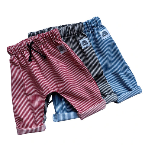Pantalon bébé coton rayé confortable – Made in France