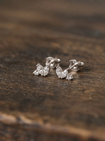 Boucle d’Oreille June – Plaqué Or ou Argent 925