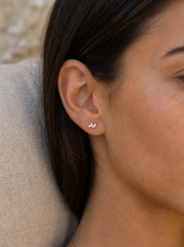 Boucle d’Oreille June – Plaqué Or ou Argent 925