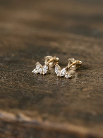 Boucle d’Oreille June – Plaqué Or ou Argent 925