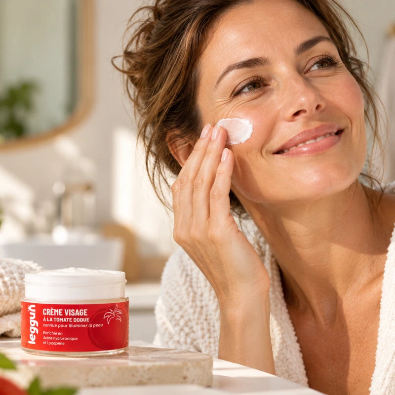 Crème visage à la tomate bio & acide hyaluronique