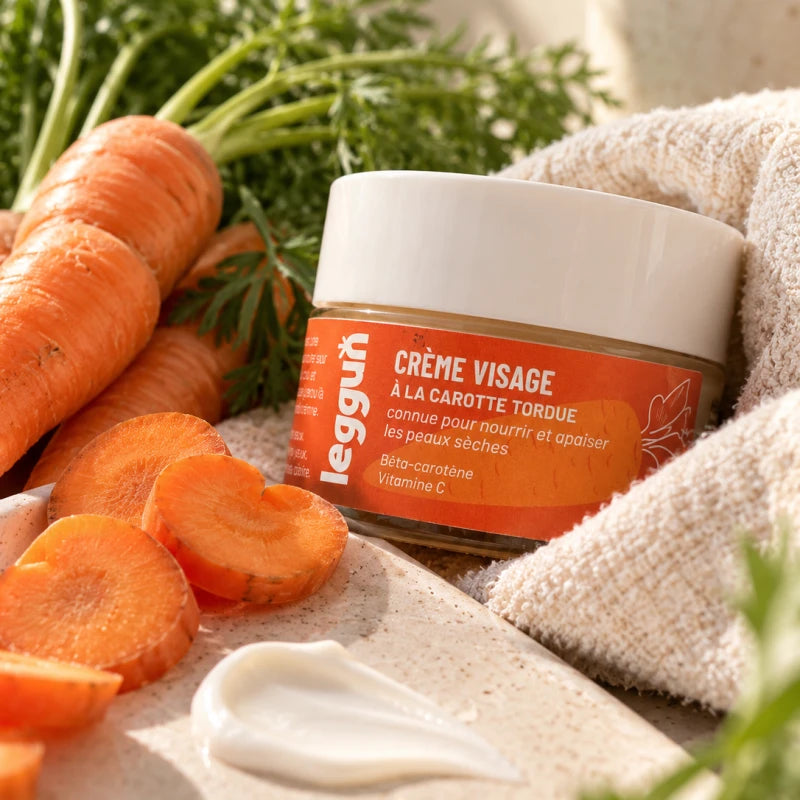 Crème visage hydratante à la carotte bio