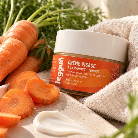 Crème visage hydratante à la carotte bio