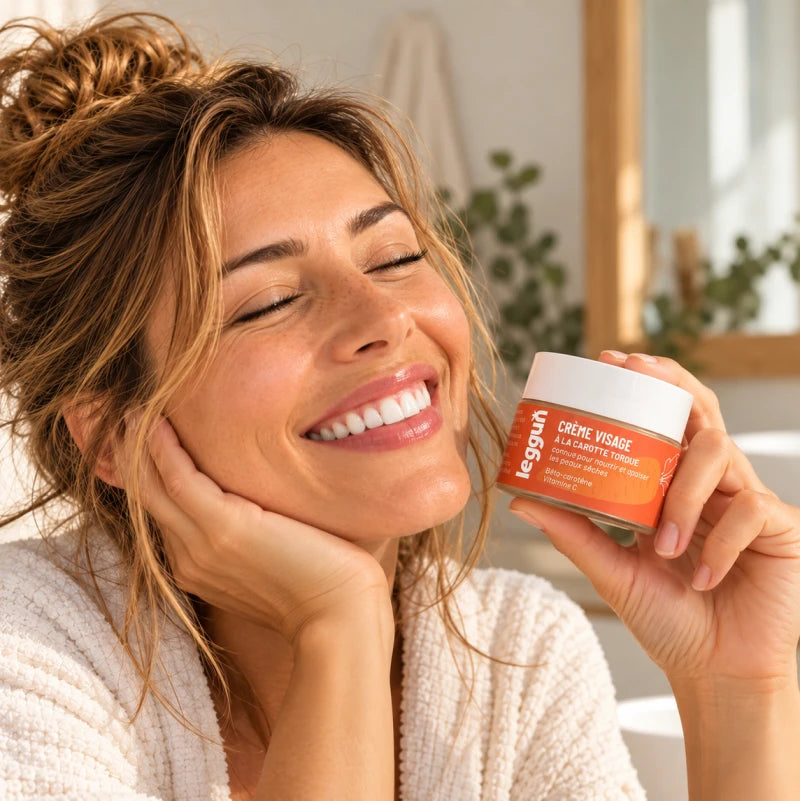 Crème visage hydratante à la carotte bio