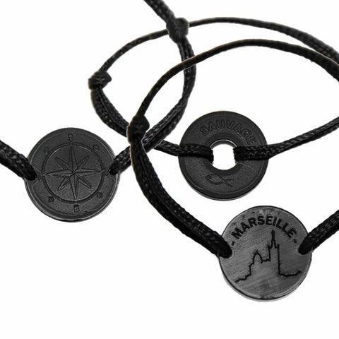 Le bracelet 100% filet de pêche recyclé - Black Edition
