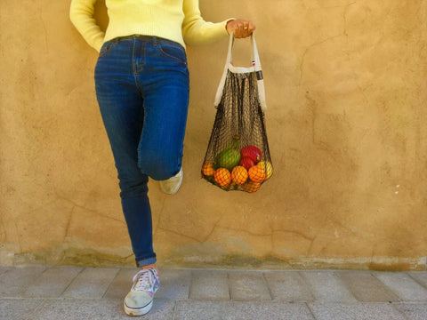 Sac à provision en filet de pêche